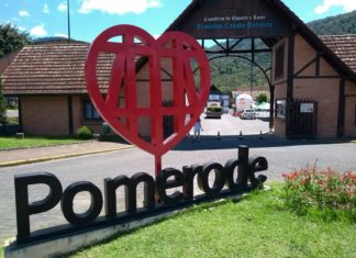 Pomerode, calendário de eventos 2018 Letreiro de Pomerode