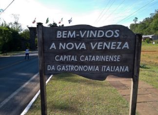 Nova Veneza, a capital da gastronomia italiana Pórtico de Nova Veneza Santa Catarina